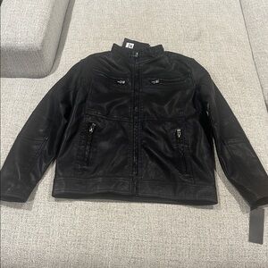 Boys faux leather jacket